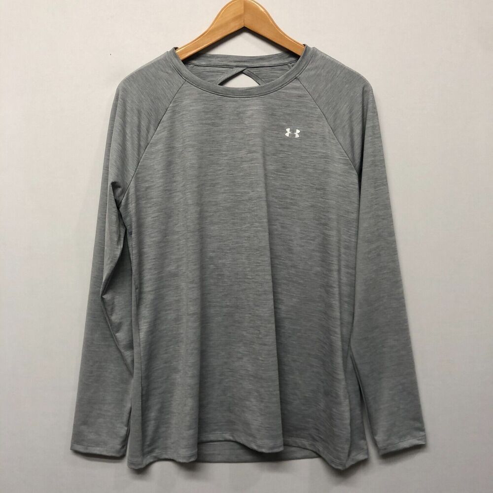 Under Armour Women Long Sleeve Active Top Shirt Size XL X-Large Fitted M214 -2